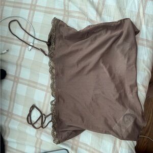 Edikted Brown Lace Camisole